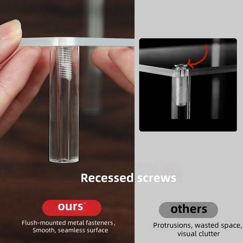 Acrylic Display Risers, 2 Tier Perfume Organizer Stand, Display Shelf for Figures and Collection, Clear Cupcake Dessert Shelves for Party, Riser Stand for Decoration and Organizer in Saudi Arabia