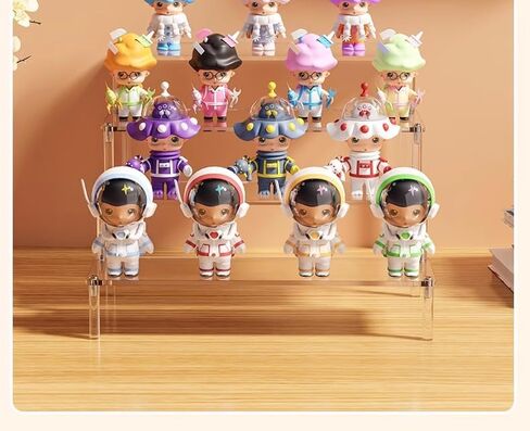 Acrylic Display Risers, 2 Tier Perfume Organizer Stand, Display Shelf for Figures and Collection, Clear Cupcake Dessert Shelves for Party, Riser Stand for Decoration and Organizer in Saudi Arabia