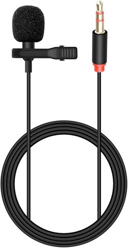 TRRS Lavalier Lapel Microphone,3.5MM 4 Pole Male Lavalier Microphone for D/JI Mic,Voice Amplifier,Teachers,Speakers,Coaches,Presentations,Live Streaming,Laptop,Compatible PC(4.9FT/1.5M) in Saudi Arabia