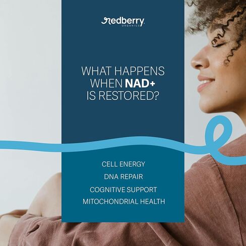 NAD Supplement with Direct NAD+ 300mg (NAD Plus) | Advanced Longevity Complex with Urolithin A & Resveratrol | NMN Alternative | 60 Capsules | Non-GMO, Gluten Free | Made in USA in Saudi Arabia