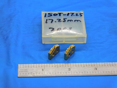 2pcs New AMEC 17.25mm Series #0 150T-17.25 TiN Coated Cobalt Spade Drill Inserts - DE1064AA3 in Kuwait