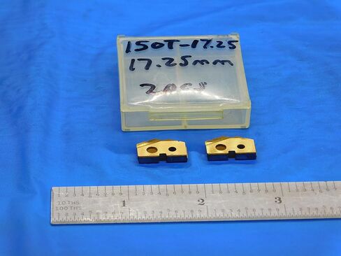 2pcs New AMEC 17.25mm Series #0 150T-17.25 TiN Coated Cobalt Spade Drill Inserts - DE1064AA3 in Kuwait