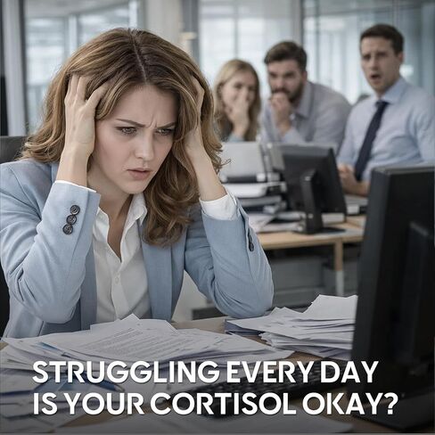 مكملات الكورتيزول للنساء والرجال، مخفض الكورتيزول الطبيعي تمامًا للنساء والرجال - تركيبة أشواغاندا وروديولا الوردية وإل-ثيانين لإدارة التوتر وتوازن الهرمونات وتحسين النوم in Kuwait