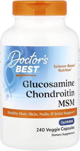 Doctor's BEST, (3 Pack Glucosamine Chondroitin MSM with OptiMSM, 240 Veggie Caps in Saudi Arabia