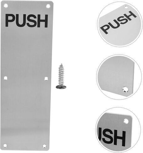 Stainless Steel Fire Door Sliding Panel Push Plates for Doors Accessory in Saudi Arabia