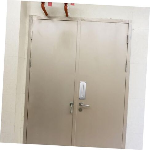 DOITOOL 2pcs Fire Door Pull Handles Modern Push Pull Plate Design for Commercial and Passage Doors Easy to Use and Install Finish in Saudi Arabia