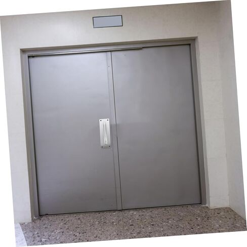 DOITOOL 2pcs Fire Door Pull Handles Modern Push Pull Plate Design for Commercial and Passage Doors Easy to Use and Install Finish in Saudi Arabia