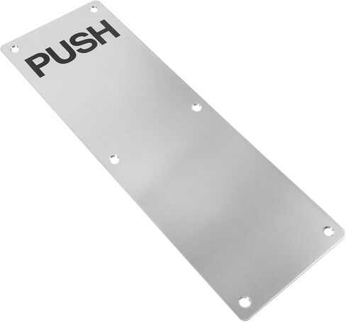 NUOBESTY Stainless Steel Door Push Plate Push Plate for Fire Door Durable Sleek Design Easy to Use Door Handle Accessory for Various Environments in Saudi Arabia