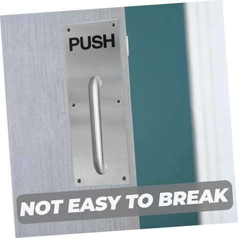 NUOBESTY Stainless Steel Door Push Plate Push Plate for Fire Door Durable Sleek Design Easy to Use Door Handle Accessory for Various Environments in Saudi Arabia