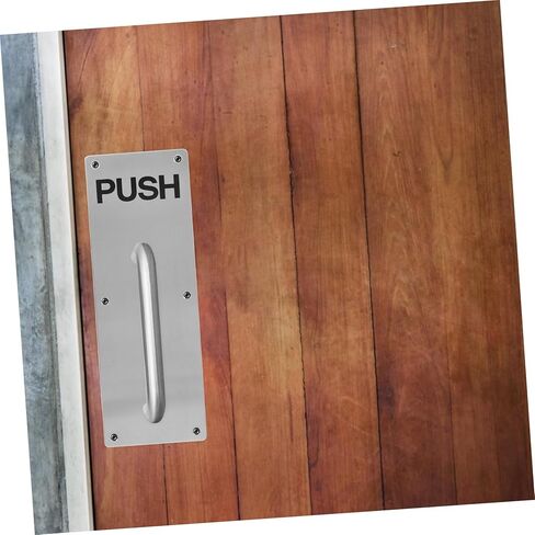 NUOBESTY Stainless Steel Door Push Plate Push Plate for Fire Door Durable Sleek Design Easy to Use Door Handle Accessory for Various Environments in Saudi Arabia