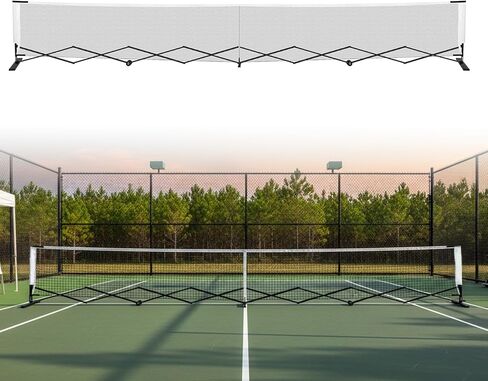 Generic 22FT Retractable Net with Steady Metal Frame Portable Net System Free Assembly & Carry Bag for Competitive and Recreational Play in Saudi Arabia