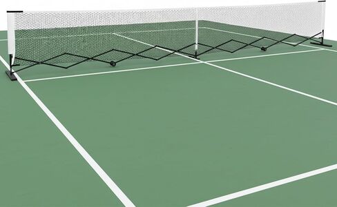 مجموعة شبكة محمولة قابلة للسحب بطول 22 قدمًا مع إطار معدني ثابت، تجميع مجاني وحقيبة حمل للعب التنافسي والترفيهي in Kuwait