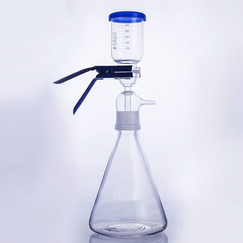 COYEUX Glass Vacuum Suction Filter, Vacuum Filtration Distillation Apparatus, with Filtering Flask and Graduated Funnel, for Filtering in Laboratory in Kuwait