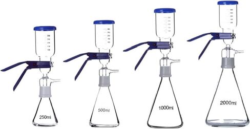 COYEUX Glass Vacuum Suction Filter, Vacuum Filtration Distillation Apparatus, with Filtering Flask and Graduated Funnel, for Filtering in Laboratory in Kuwait