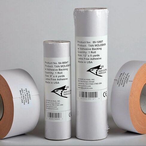 Jaybird & Mais Moleskin Roll Adhesive-Backed, 9 in. x 12 ft. (Tan) in Saudi Arabia