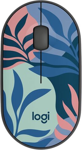 Logitech M340 الماوس اللاسلكي مع مطبوعات محدودة الإصدار ، مستقبل USB والنقرات الصامتة ، الماوس اللاسلكي المحمول للكمبيوتر المحمول ، الكمبيوتر ، النوافذ ، الكروم ، السطح ، باقة الأزهار - البصرية - 32.81 in Kuwait