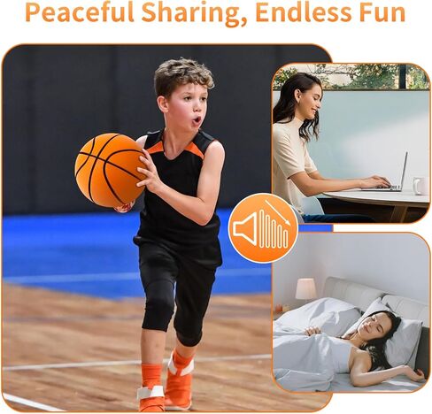 Silent Basketball-Size 7 (29.5") Upgrade Dribble Dream Silent Basketball, Grooved Airless Foam Technology for Soundless for Foam Indoor Training Ball for Various Indoor Activities in Saudi Arabia