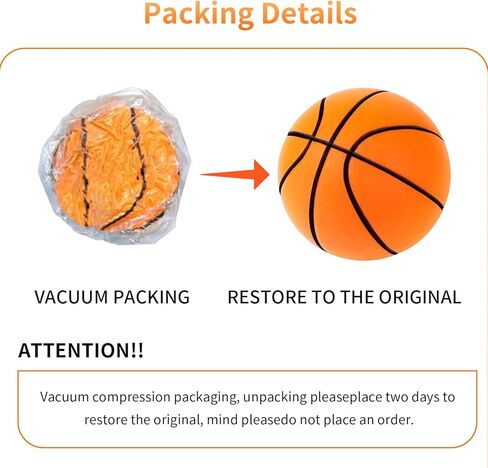 Silent Basketball-Size 7 (29.5") Upgrade Dribble Dream Silent Basketball, Grooved Airless Foam Technology for Soundless for Foam Indoor Training Ball for Various Indoor Activities in Saudi Arabia