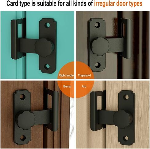 Portable Door Lock, Flip Door Latch 90 Degree Moving Door Right Angle Buckle Privacy Lock,Sliding Barn Door Lock and Latch Bolt Lock Cam Lock in Saudi Arabia