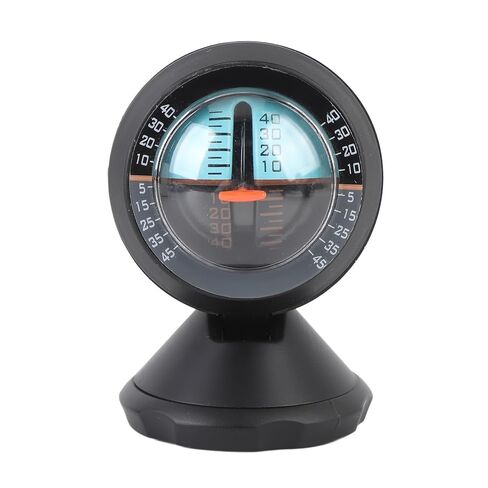 Clinometer Car Inclinometer, Car Inclinometer Level Tilt Indicator Gradient Balancer Tool with Adjustable Viewing Angle, Ideal for Vehicle Self Driving Travelling Supplies in Kuwait