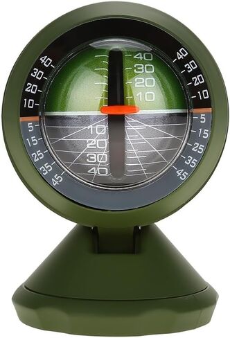 Green ABS Inclinometer with Luminous Display - High Precision Angle Slope Meter for Vehicle, Boat & Outdoor Use Adjustable Gradient Balancer‌ in Saudi Arabia