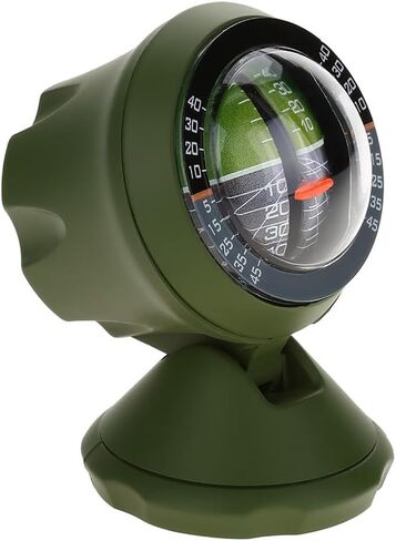 Green ABS Inclinometer with Luminous Display - High Precision Angle Slope Meter for Vehicle, Boat & Outdoor Use Adjustable Gradient Balancer‌ in Saudi Arabia
