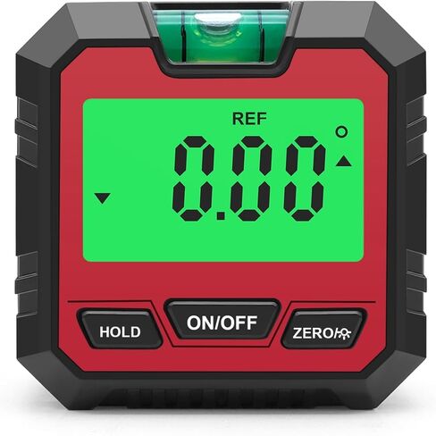 Mini Digital Inclinometer ProtractorInclinometerLevel 3 IN 1 Angle Finder Angle MeterBevel Gauge 90° Gauge Digital Level Box for 4 X 90 Degree Measuring Range Measuring and on (with batteries) in Saudi Arabia