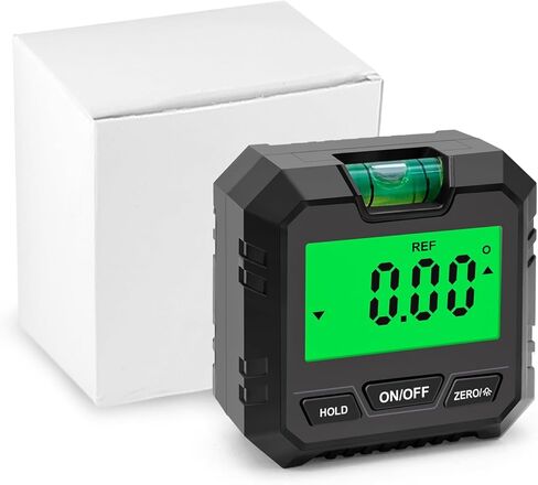 مقياس الميل الرقمي المصغر، مقياس الميل، المستوى 3 في 1، مقياس زاوية مكتشف الزاوية، مقياس شطبة 90 درجة، صندوق المستوى الرقمي لقياس مدى 4 × 90 درجة وتشغيله (مع البطاريات) in Kuwait