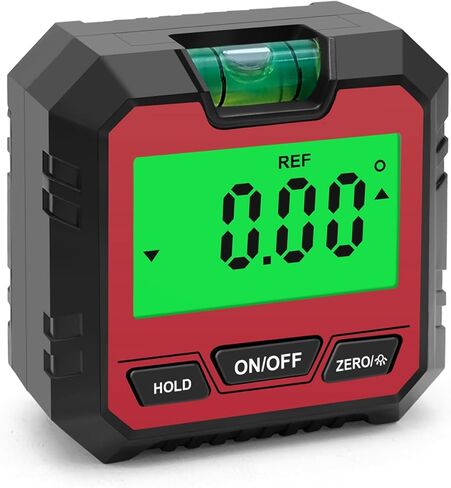 Mini Digital Inclinometer ProtractorInclinometerLevel 3 IN 1 Angle Finder Angle MeterBevel Gauge 90° Gauge Digital Level Box for 4 X 90 Degree Measuring Range Measuring and on (with batteries) in Saudi Arabia