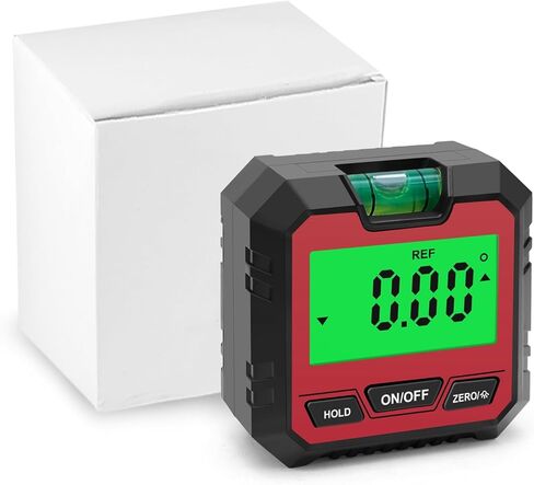 Mini Digital Inclinometer ProtractorInclinometerLevel 3 IN 1 Angle Finder Angle MeterBevel Gauge 90° Gauge Digital Level Box for 4 X 90 Degree Measuring Range Measuring and on (with batteries) in Saudi Arabia
