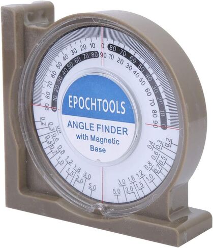 Oumefar Slope Inclinometer Angle Finder Durable Ergonomic Measuring Tool for Product Angles ABS Material in Saudi Arabia