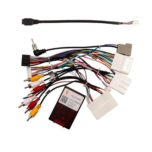 Car Radio Wiring Harness for Nissan Rogue, Altima 13-18, Qashqai X-Trail Frontier Sentra 14-18, 16 PIN Stereo Wire Cable Fit Aftermarket Android Head Unit, Retain SWC, Backup Camera, Bose AMP in Kuwait