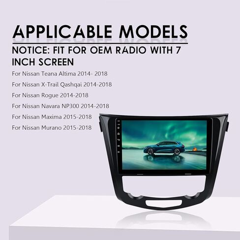 Car Radio Wiring Harness for Nissan Rogue, Altima 13-18, Qashqai X-Trail Frontier Sentra 14-18, 16 PIN Stereo Wire Cable Fit Aftermarket Android Head Unit, Retain SWC, Backup Camera, Bose AMP in Kuwait