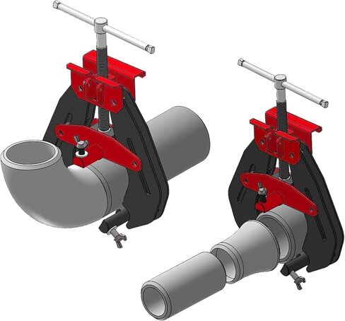 مشبك أنابيب من 2 إلى 8 بوصة، أداة محاذاة لحام بمقبض T سريعة التحرير للأنابيب والفلنجات والمحملات in Kuwait