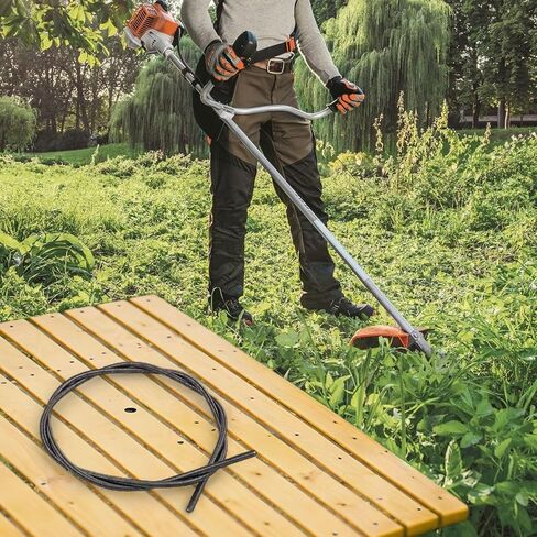 4130 711 3200 Flexible Drive Shaft, Inner Cable For Brushcutter FS38 FS40 FS45 FS50 FS72 FS75 FSE60 FSE71 FSE81, 1.23M Black Replacement Part in Kuwait