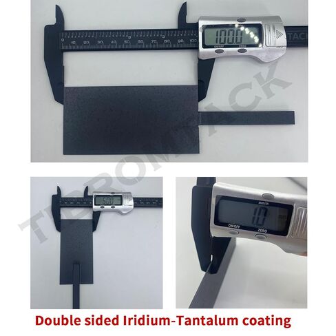 MMO Titanium Anode Electrode with Iridium Tantalum Coating – 100 * 50mm for Electrolysis, Electroplating, Water Treatment - Acid/Alkali Resistance, Long Service Life in Kuwait