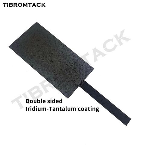 MMO Titanium Anode Electrode with Iridium Tantalum Coating – 100 * 50mm for Electrolysis, Electroplating, Water Treatment - Acid/Alkali Resistance, Long Service Life in Kuwait