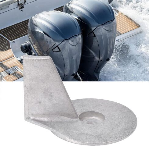 Outboard Trim Tab Anode, Boat Motor Trim Tab Anode Aluminum Alloy 822157T2 Replacement for Mariner 25‑50 2 4 Stroke in Kuwait