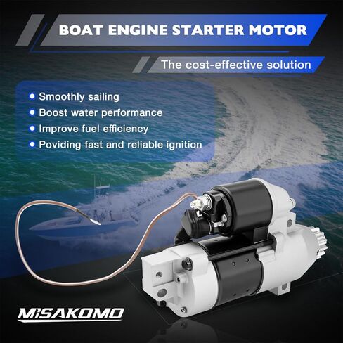 63P-81800-00 Boat Starter Motor Compatible with 150HP 225HP 250HP Yamaha(F150TLR, F150TXR, F225TLR, LF150TXR, LF250TUR) Replaces# 6BR-81800-00/01/02, S114-867/A/B, SHI0122, 41044079 in Saudi Arabia