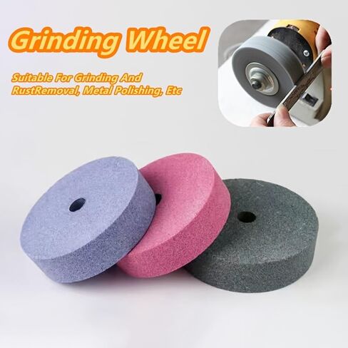 2pcs Diamond Grinding Wheel Set 3-Inch Bench Grinder Buffing Bonded Abrasive Rotary Tools for Rust Removal and Metal Polishing in Saudi Arabia