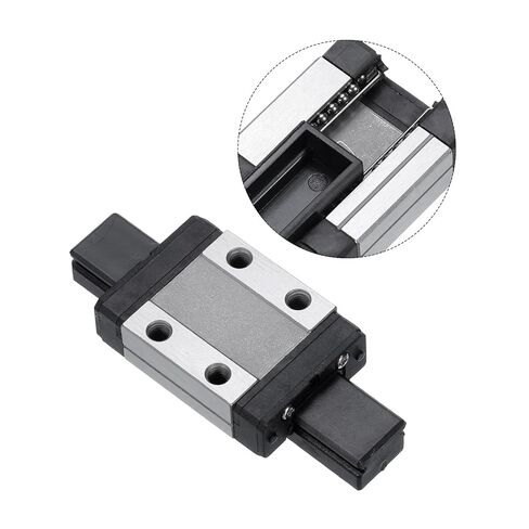uxcell MGN9C Stainless Steel Sliding Carriage Block with Plastic Anti-Fall Strip for 9mm MGN9 Linear Motion Slide Rail Guide, Black in Kuwait