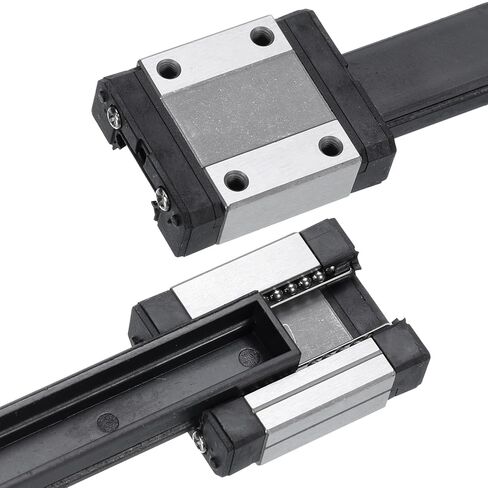 uxcell MGN9C Stainless Steel Sliding Carriage Block with Plastic Anti-Fall Strip for 9mm MGN9 Linear Motion Slide Rail Guide, Black in Kuwait
