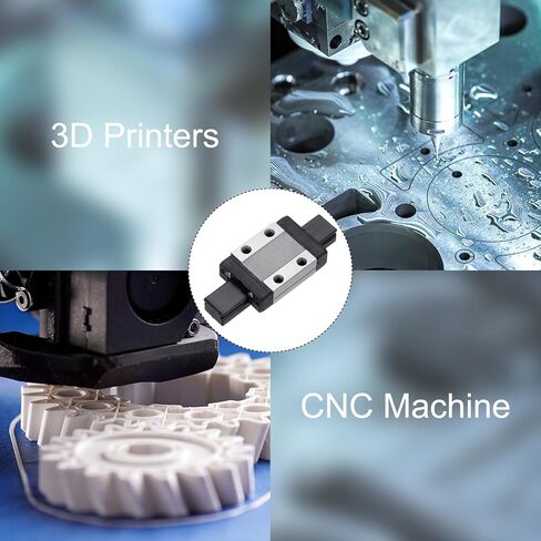 uxcell MGN9C Stainless Steel Sliding Carriage Block with Plastic Anti-Fall Strip for 9mm MGN9 Linear Motion Slide Rail Guide, Black in Kuwait