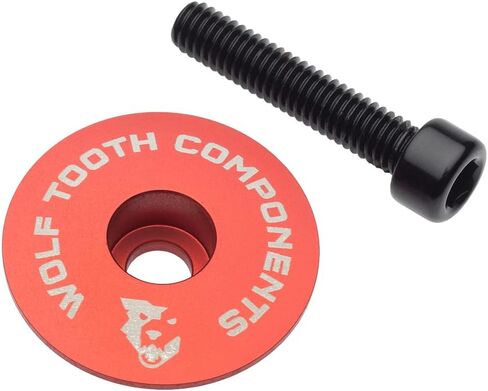 Wolf Tooth Components Ultralight Stem Cap Red, 1 1/8In Steerer in Saudi Arabia