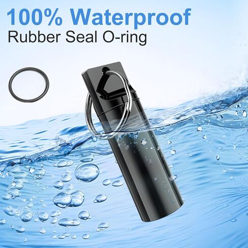 5 Pack Keychain Pill Holder, Portable Pill Organizer Small Pill Case for Purse, Waterproof Metal Pills Case Pill Keychain Container for Outdoor Camping Travel in Saudi Arabia