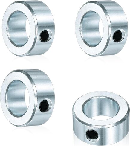 HQRP 4-Pack 3/4" أطواق عمود فولاذي صلب مع طلاء مطلي بالزنك - أطواق عمود متينة مناسبة للآلات والاستخدام الصناعي in Kuwait