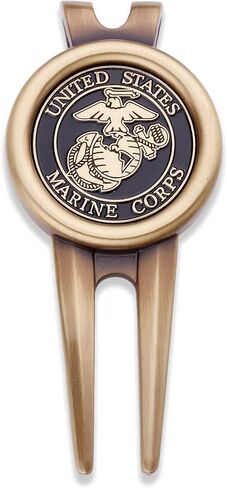 USMC Golf Divot Tool Plus Ball Markers - US Marine Corps Military Golf Ball Marker & Tool - Designed by Marines for Marines - Officially Licensed in Saudi Arabia