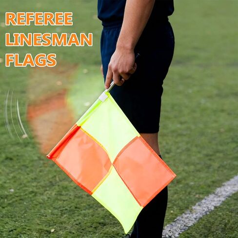 تشتمل مجموعة أدوات حكم كرة القدم على قطعتين من أعلام كرة القدم ذات المربعات، وبطاقات مرجعية باللون الأحمر والأصفر مع دفتر ملاحظات وقلم رصاص، وصفارة حكم من الفولاذ المقاوم للصدأ للمدرب، وزعنفة للعملات المعدنية مع حقيبة تخزين in Kuwait