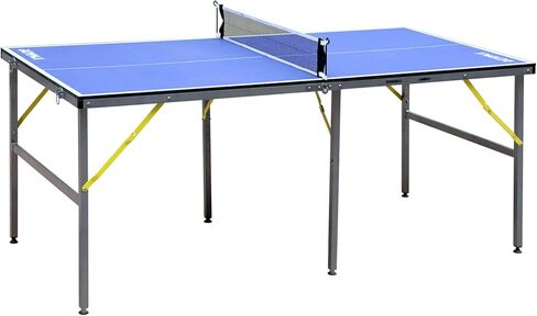 6ft Mid Size Table TTable Foldable Portable Ping Pong Table Set for Indoor Outdoor Games with Net, 2 Table TPaddles and 3 Balls QQ362 in Saudi Arabia