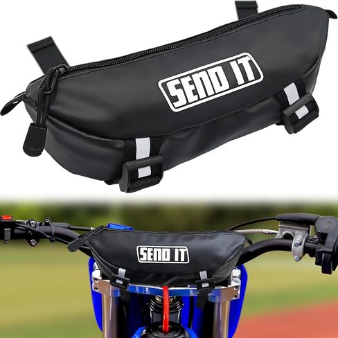 Waterproof Dirtbike Handlebar Bag | Compact Motorcycle Handle Bar Storage Pouch | Universal Fit Dirt Bike Bag for Trail & Adventure Riding | Durable Surron Bar Bag in Kuwait